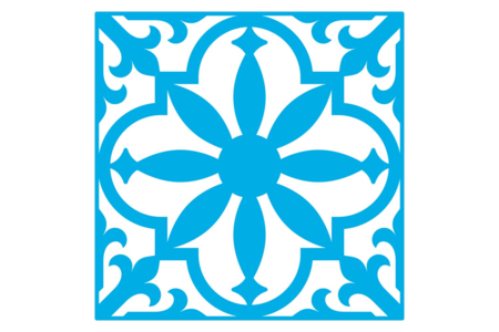 Cement Tile Stencils - 6 Stencils - 7 - Stencil Border - 10doigts.com - Stencil Border – 10doigts.fr