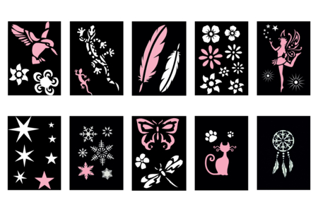 Removable Adhesive Stencils - 1 - Adhesive Stencils - 10doigts.com - Adhesive Stencils – 10doigts.fr