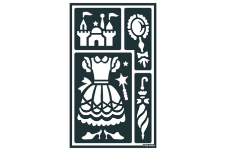 Plantillas adhesivas reposicionables "Princesas" - Plantillas adhesivas – 10doigts.fr