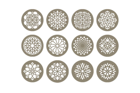 Plantilla mandala Ø 7 cm - Plantillas – 10doigts.fr