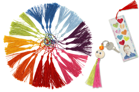 pompones largos de color - Pompones para manualidades creativas – 10doigts.fr