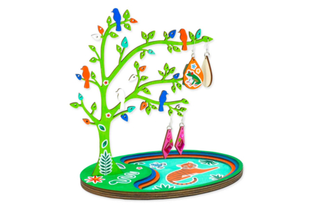 portabijoux árbol de madera - Cajas y soportes para joyas – 10doigts.fr