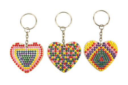 Diamond Keychain Decoration Kit - 6 Pieces - 2 - Keychains - 10doigts.com - Keychains – 10doigts.fr