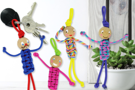 Paracord Keychain Kit "Stickman" - 12 Pieces - 1 - Paracord - 10doigts.com - Paracord – 10doigts.fr