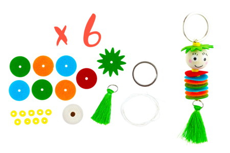 Spring Keychain Kit - 6 Pieces - 4 - Ready-to-use Kits - 10doigts.com - Ready-to-use Kits – 10doigts.fr