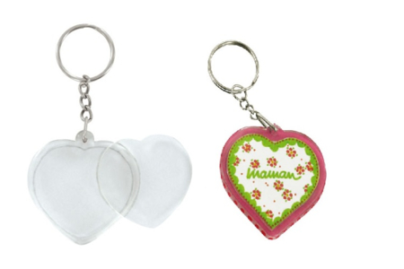 Plastic Keychains - 2 Pieces - 9 - Transparent Plastic - 10doigts.com - Transparent Plastic – 10doigts.fr