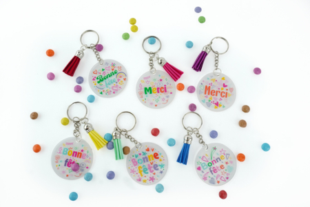 Keychain Kit “Celebrations” - 6 Pieces - 3 - Keychains - 10doigts.com - Keychains – 10doigts.fr
