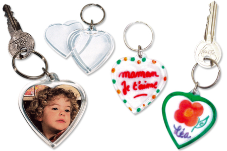 Llavero de plástico transparente - Manualidades día de la madre – 10doigts.fr