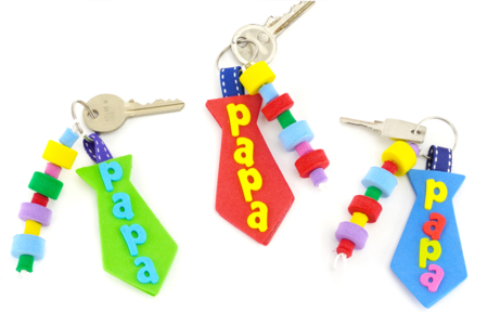 llavero corbata DIY día del padre - Manualidades día del padre – 10doigts.fr