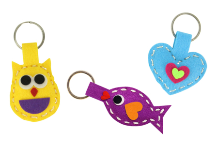 Felt Keychain Kit to Make - 24 Pieces - 5 - Felt Kits - 10doigts.com - Felt Kits – 10doigts.fr