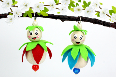 Abalorios redondos de madera natural - Tamaño a elección - Abalorios Madera – 10doigts.fr