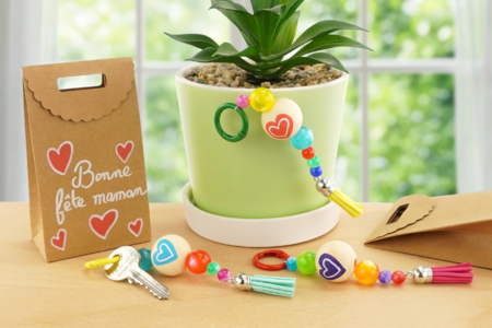 llavero fiesta de las madres niños DIY - Actividades manuales para fabricar tus llaveros – 10doigts.fr