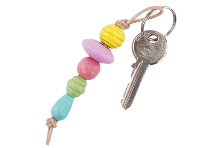 llavero abalorios madera - Abalorios Madera – 10doigts.fr