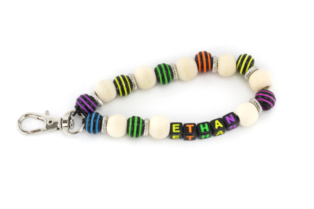 llavero nombre perla niño regalo - Actividades manuales para fabricar tus llaveros – 10doigts.fr