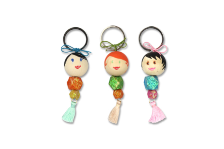 llavero sirena - Abalorios Madera – 10doigts.fr