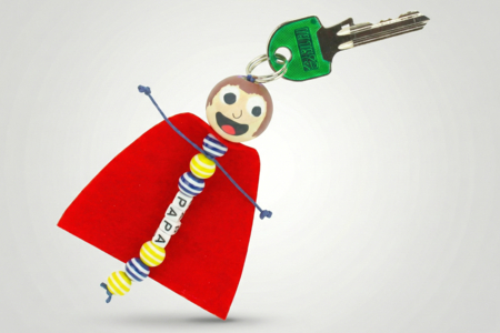 llavero superhéroes regalo día del padre - Llaveros y organizadores de llaves para Papá – 10doigts.fr