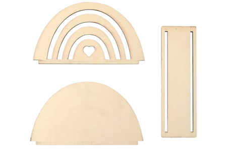 portacorreos arco iris - Objetos de madera para la oficina – 10doigts.fr