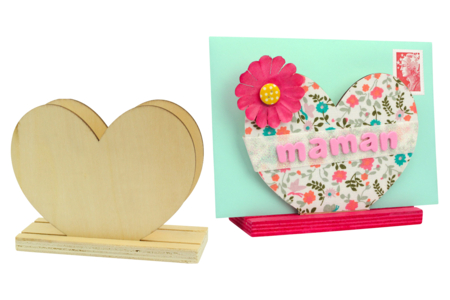 Wooden Heart Mail Holder - 3 - Office Supplies - 10doigts.com - Office Supplies – 10doigts.fr