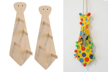 Porta corbatas de madera a montar - Perchero – 10doigts.fr