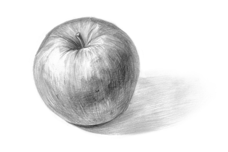 lápiz de dibujo manzana sombra - Lápices de papel – 10doigts.fr