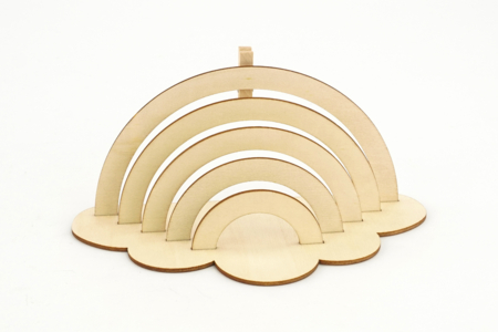 Wooden Rainbow Photo Holder - 5 - Decorative Photo Frames - 10doigts.com - Decorative Photo Frames – 10doigts.fr