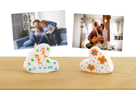 marco de fotos corazón Pasta Moldear - Actividades manuales de modelado – 10doigts.fr