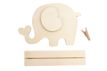 Wooden Elephant Photo Holder with Base - 4 - Wooden Photo Frames - 10doigts.com - Wooden Photo Frames – 10doigts.fr
