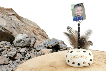 Abalorios de madera “PAPA” y “MAMÁ” - 90 abalorios - Letras Alfabeto – 10doigts.fr