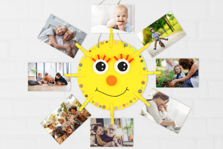 Wooden Sun Photo Holder Kit - 3 - Decorative Photo Frames - 10doigts.com - Decorative Photo Frames – 10doigts.fr