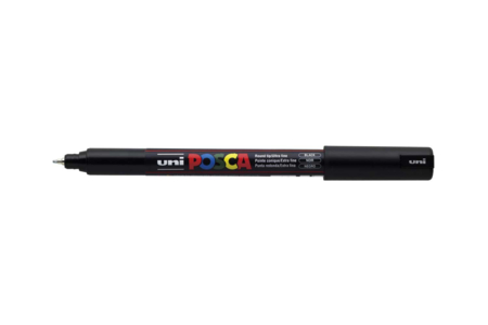 Posca PC1MR - Black - POSCA Markers – 10doigts.fr
