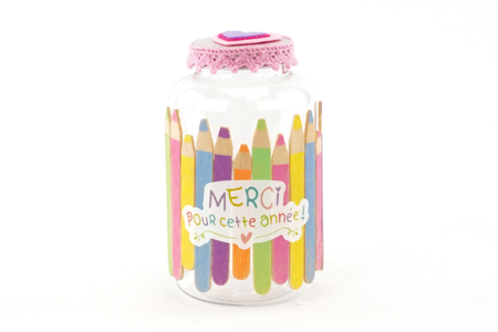 tarro de caramelos gracias - Manualidades y regalos para maestras, maestros,  niñeras... – 10doigts.fr