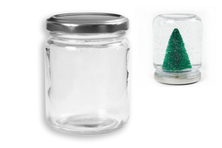 Glass Jar with Screw Lid - 240 ml - 12 - Glass Supports - 10doigts.com - Glass Supports – 10doigts.fr