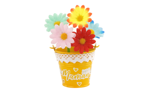 maceta Flores de tela  - Flores y hojas decorativas – 10doigts.fr