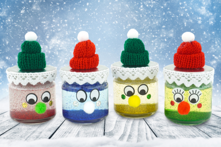 maceta de purpurina actividades niños - Actividades manuales de Navidad – 10doigts.fr