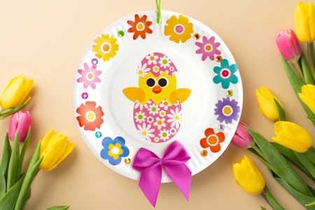 pollo plato Pascua - Actividades manuales DIY Pascua – 10doigts.fr