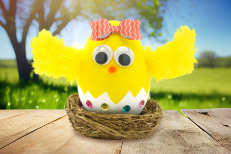 Célestin the little chick - 1 - DIY Easter Crafts - 10doigts.com - DIY Easter Crafts – 10doigts.fr