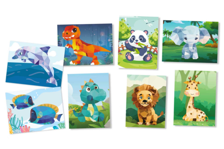 Sticker Mosaic Kits: Themes of Your Choice - 2 - Animal and Nature Kits - 10doigts.com - Animal and Nature Kits – 10doigts.fr