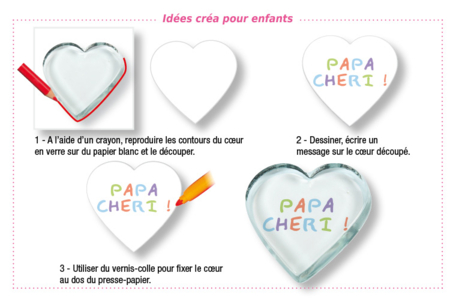 Glass Heart Paperweights - 10 Pieces - 9 - Glass Supports - 10doigts.com - Glass Supports – 10doigts.fr