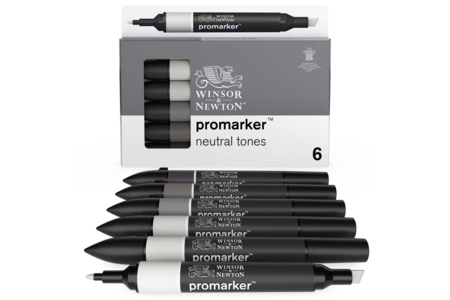 Promarker Neutral Tones - Alcohol Markers – 10doigts.fr