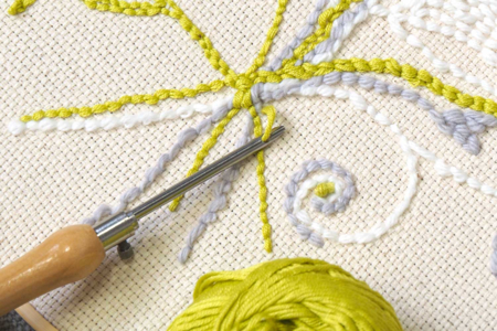 Aguja de punch en madera artemio - Punch Needle – 10doigts.fr