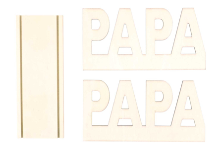 PAPA Wooden Letter Holder - 2 - DIY Gifts for Father's Day – For Dad's Office - 10doigts.com - DIY Gifts for Father's Day – For Dad's Office – 10doigts.fr