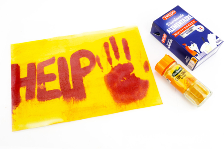 receta mensaje invisible cúrcuma - Actividades manuales Halloween – 10doigts.fr