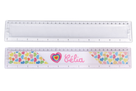 regla a customizar - Plástico Transparente – 10doigts.fr