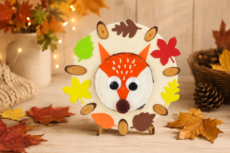 Zorro de Madera Actividad Otoño Niños - Manualidades otoñales – 10doigts.fr