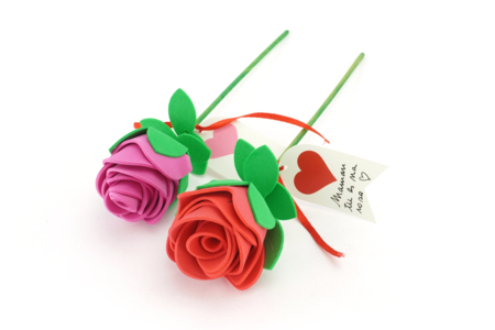 Rosas de goma para hacer - Kits creativos para el Día de la Madre – 10doigts.fr