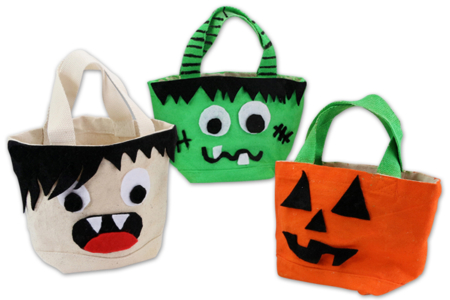 bolsa de caramelos halloween - Algodón, lino - Textiles – 10doigts.fr