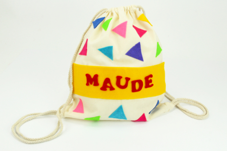 mochila de algodón regreso a clases niños manualidades creativas - Actividades manuales de mercería y punto – 10doigts.fr
