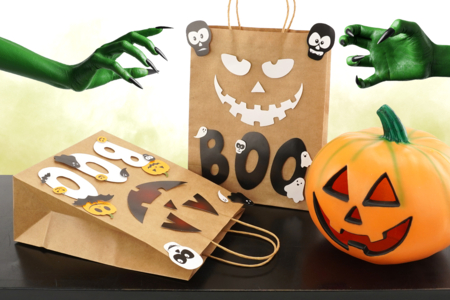 saco de caramelos de Halloween DIY - Actividades manuales Halloween – 10doigts.fr