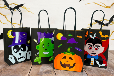 saco de chuches halloween gomets - Bols de caramel de Halloween – 10doigts.fr