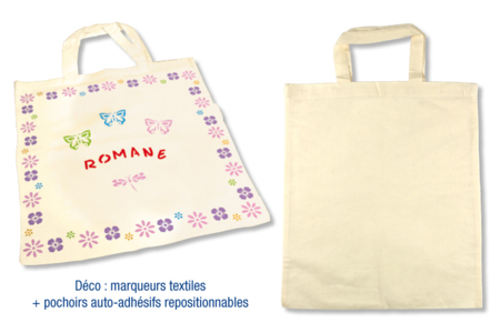 White Cotton Shopping Bag - 1 - Mother's Day Crafts - 10doigts.com - Mother's Day Crafts – 10doigts.fr